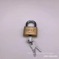 40mm Top Security Short Shackle Heavy Duty Arc Shape Solid  Brass Copper  Padlock With Standard Lock Gate Key